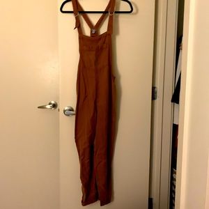 XS aerie brown overalls